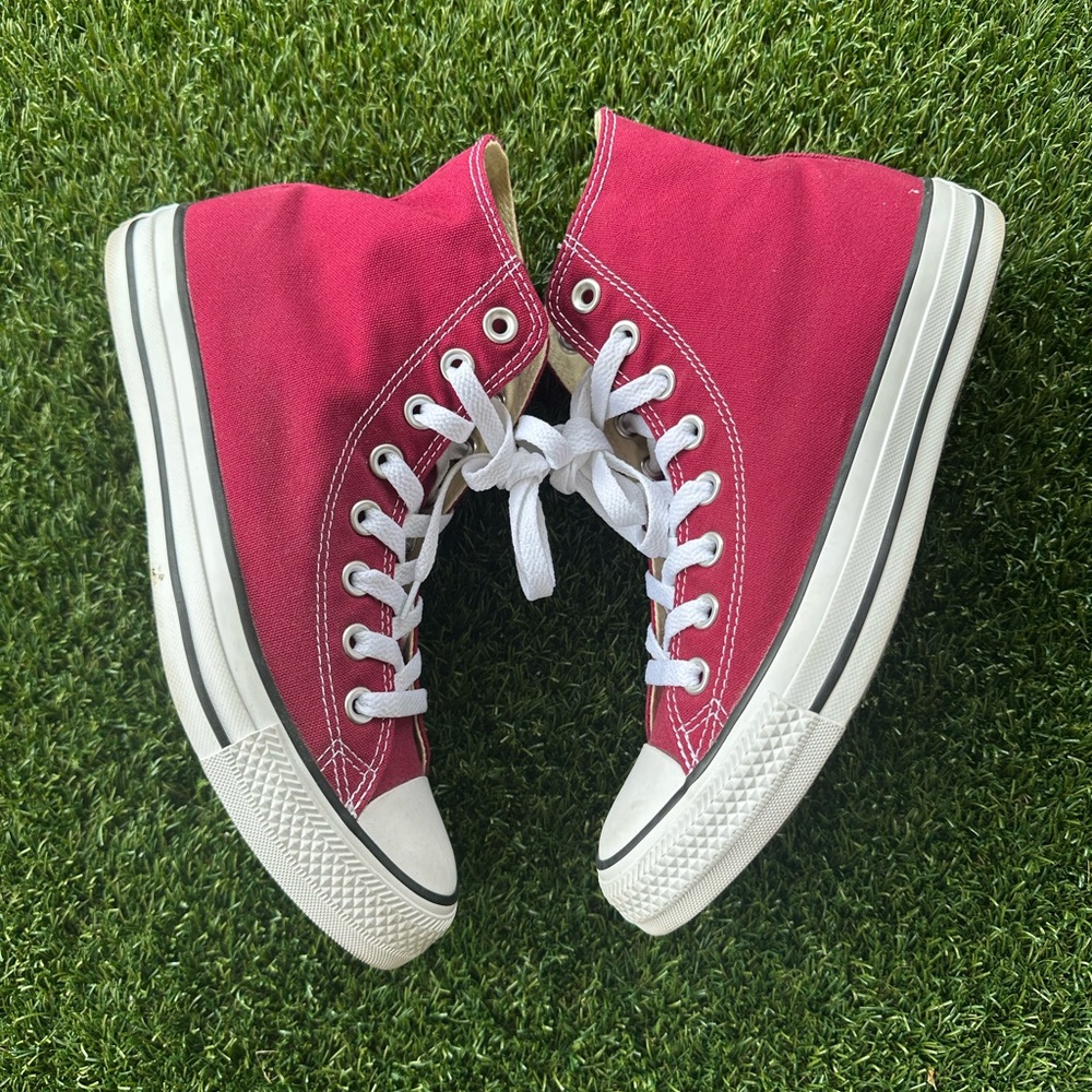 Burgundy All Star Converse